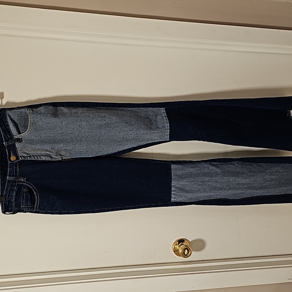 Bell Bottom Jeans Two Toned Size Small High Waisted